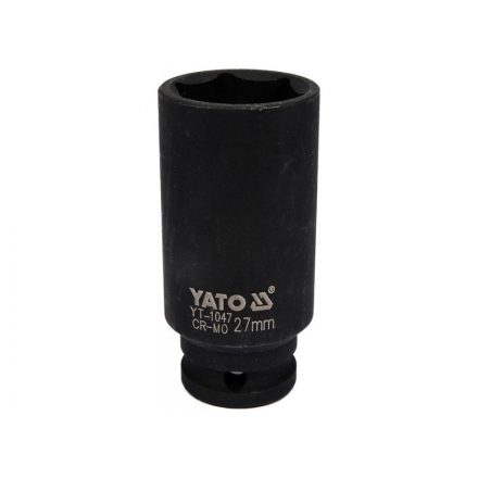 YATO Maschinenlanger Steckschlüssel 1/2" 27 mm CrMo