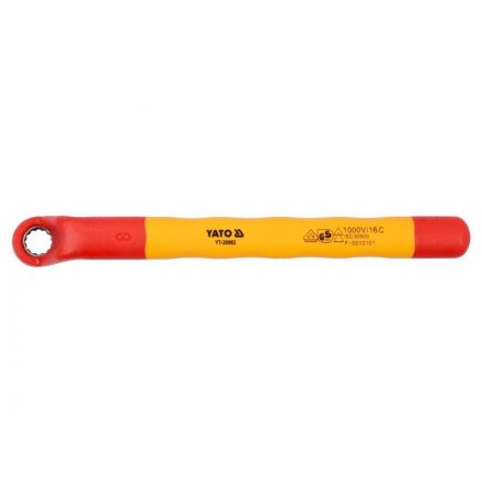 YATO Gebogener Sternschlüssel 8 mm / 155 mm CrV isoliert bis 1000 V